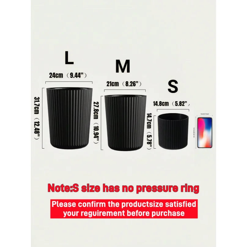 Round Plastic Wastebasket