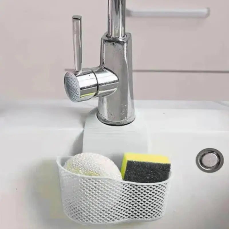 NEW!Sink Draining Hanging Basket Adjustable Kitchen Accessories Sink Bag Soap Sponge Shelf Faucet Holder For Bathroom