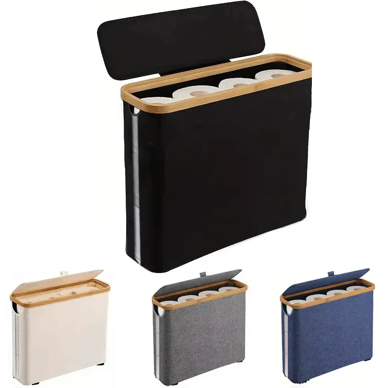 Toilet Paper Storage ,Ultra-Thin Roll Paper Storage for Storing Tissues and Accessories, Toilet Paper and Clothing Storage