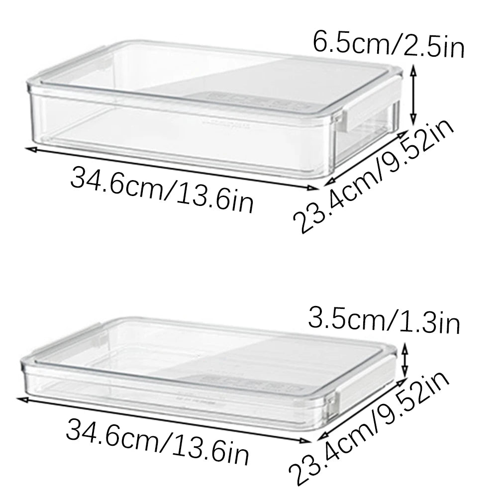 Dustproof Document Storage Box Large Capacity Stackable Portable Clear Containers Exam Paper Storage Box Office And Home Storage