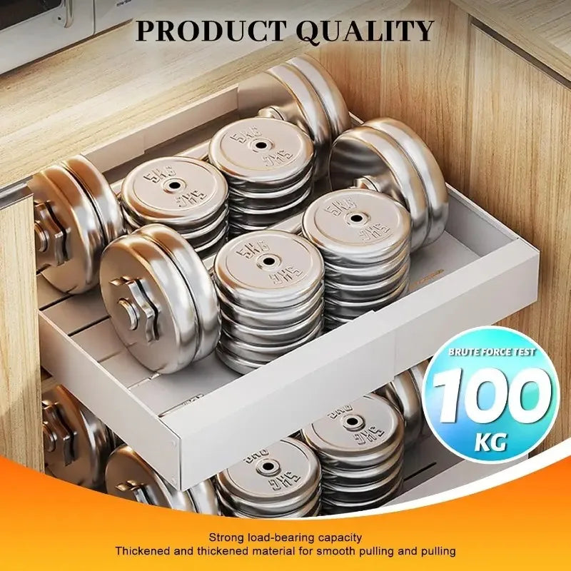 Expandable Pull-Out Cabinet Organizer