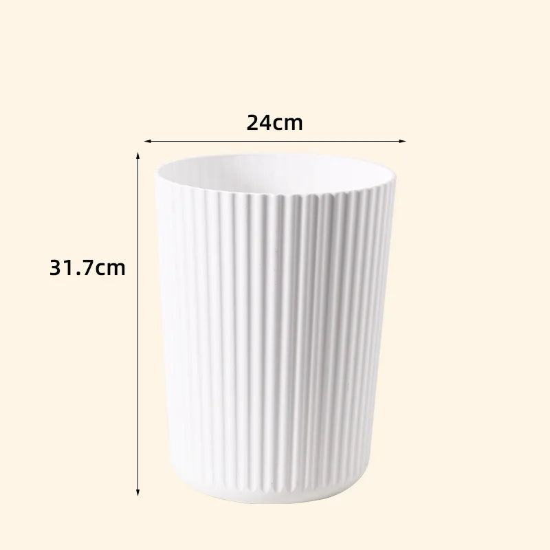 Round Plastic Wastebasket