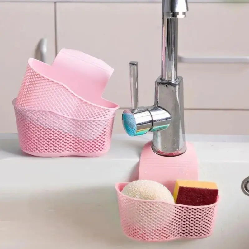 NEW!Sink Draining Hanging Basket Adjustable Kitchen Accessories Sink Bag Soap Sponge Shelf Faucet Holder For Bathroom