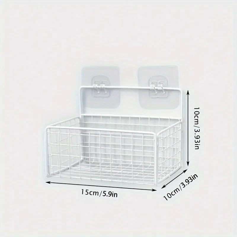 Toilet Storage Rack Without Punching, Bathroom Wall Mounted Hand Washing and Toiletries, Wall Storage Items