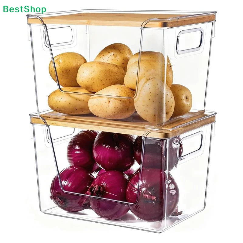Stackable Pantry Storage Bins