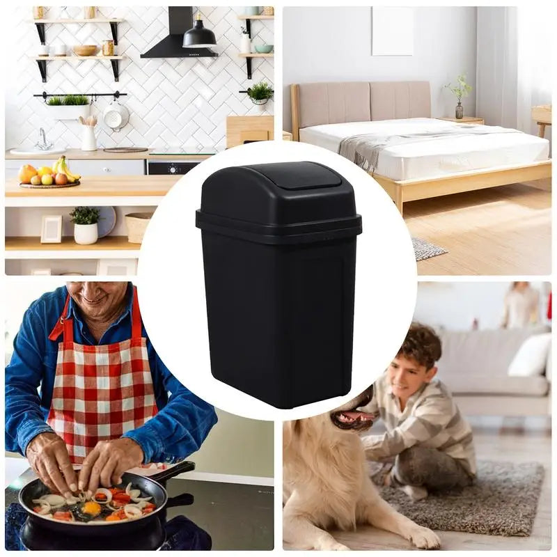 Swing Lid Wastebasket