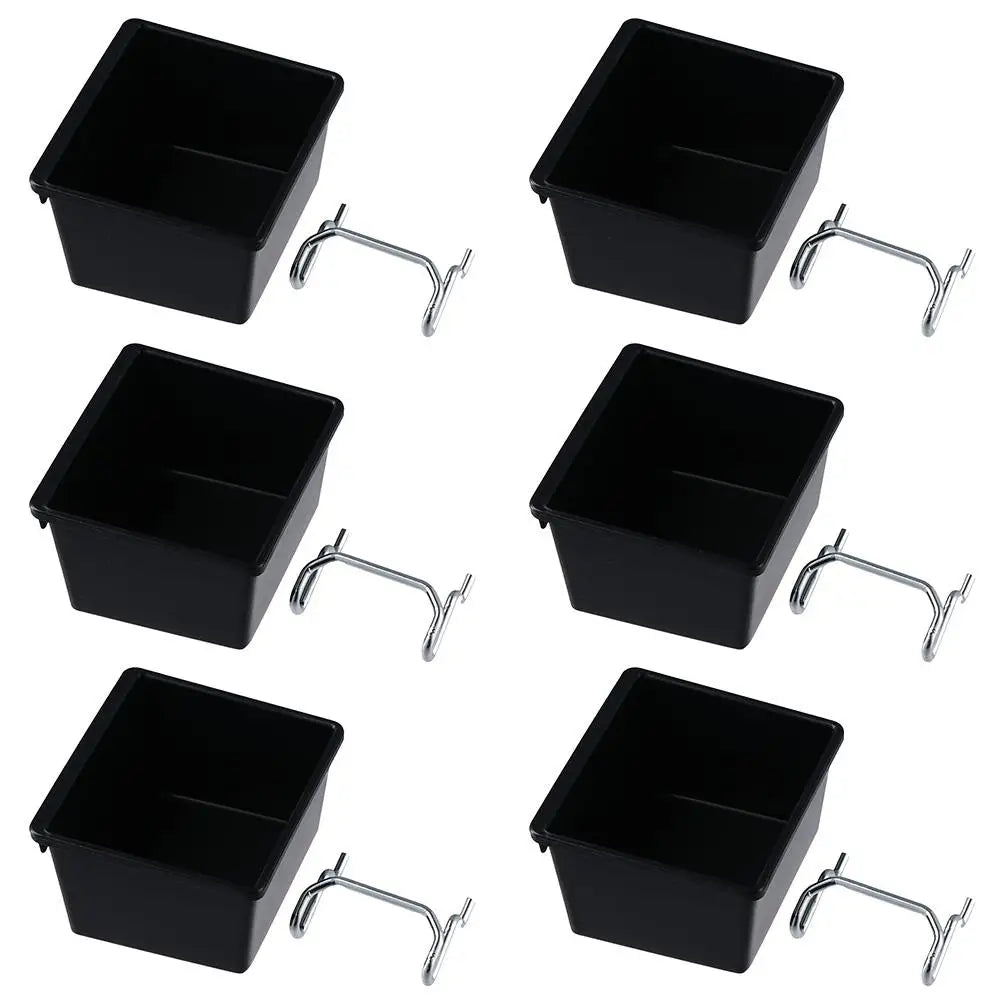 1/6 Set Office Workshop Organizing Accessories Tools Storage Pegboard Box Holder Hooks Pegboard Bins