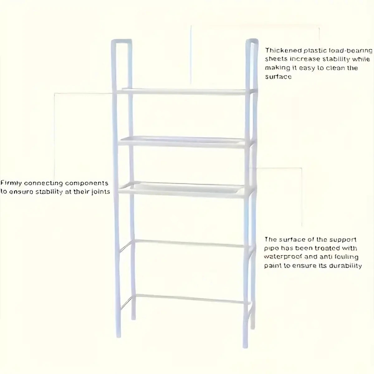 Toilet storage rack, kitchen, bathroom, floor-standing toilet storage shelf, bathroom storage rack, toilet stand