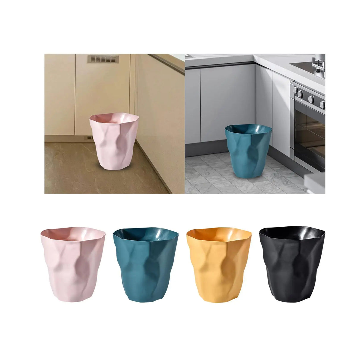 Minimalist Lidless Wastebasket