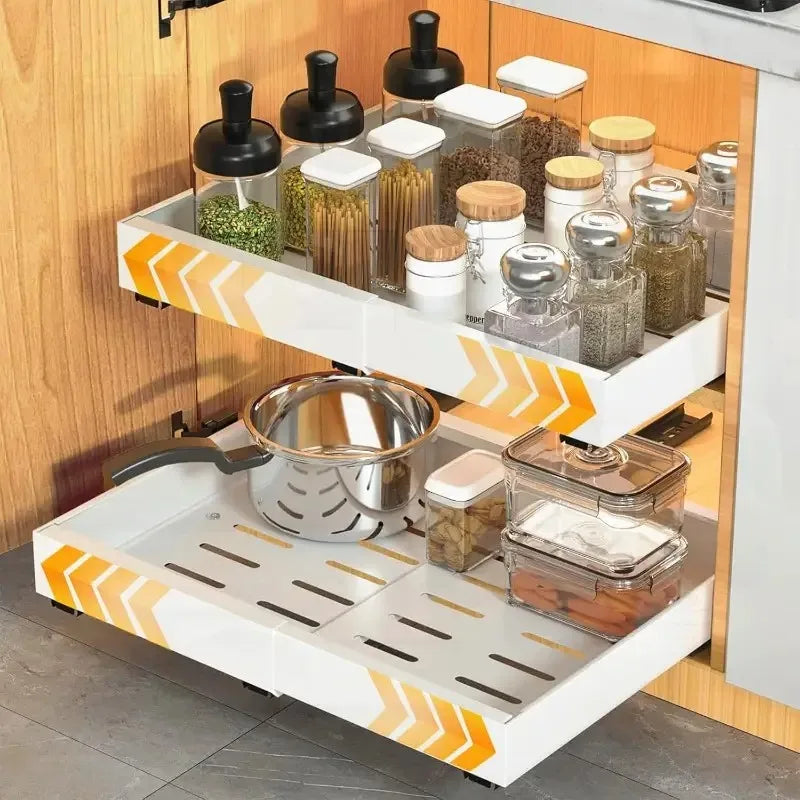 Expandable Pull-Out Cabinet Organizer