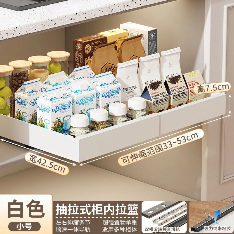 Expandable Pull-Out Cabinet Organizer