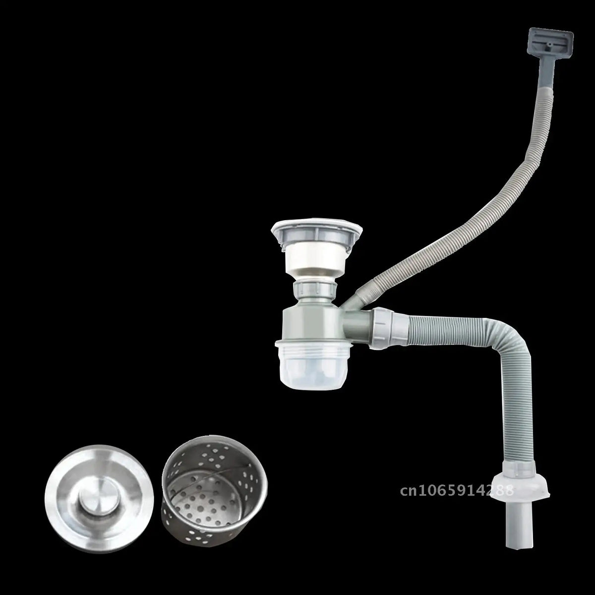 Accessorie Sink Deodorization Sink Drain Hose Drain Filter Double Kitchen for Tank Basin Bathroom Sewer Single Basket Wash Magic