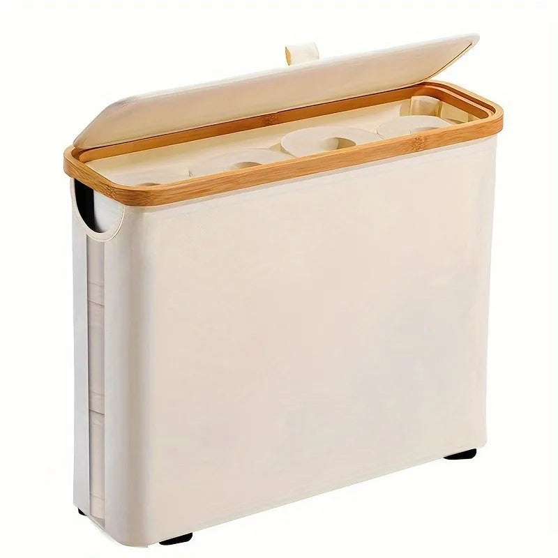 Toilet Paper Storage ,Ultra-Thin Roll Paper Storage for Storing Tissues and Accessories, Toilet Paper and Clothing Storage