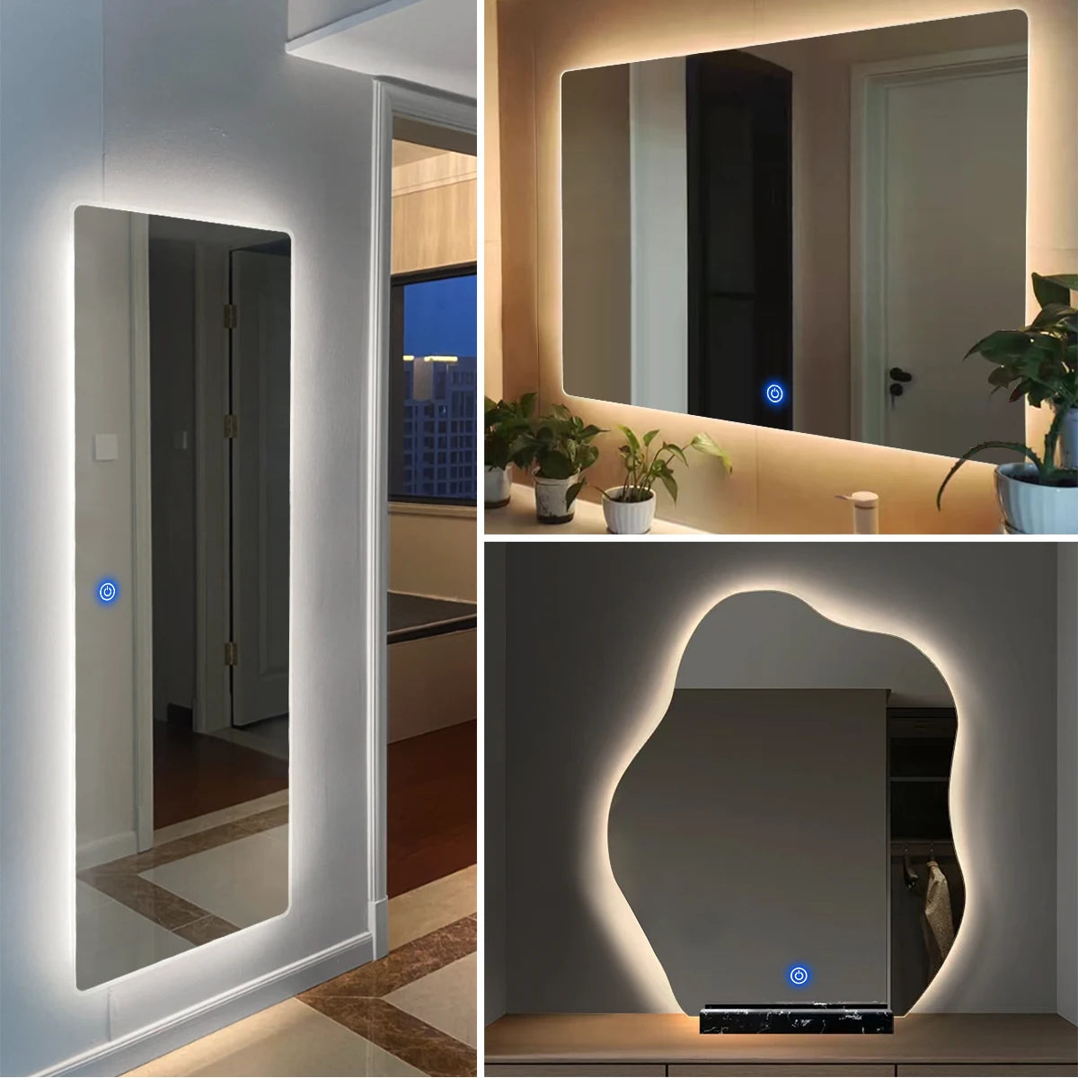 1-5m Bathroom Dressing Table Light USB 5V COB Strip Makeup Mirror LED Light Dimmable LED Vanity Light For Mirror Backlight Lamp