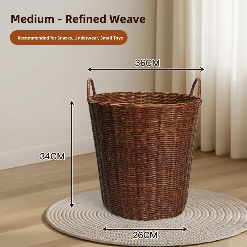 Large Capacity Laundry Hamper Aesthetic Value Storage Basket for Home Use Bathroom Dirty Clothes Basket Popular Online