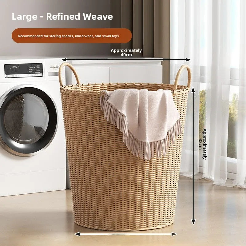 Large Capacity Laundry Hamper Aesthetic Value Storage Basket for Home Use Bathroom Dirty Clothes Basket Popular Online
