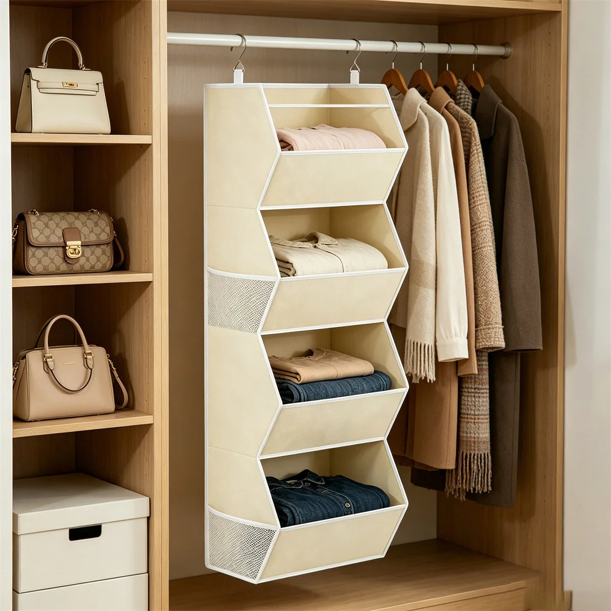 Collapsible Fabric Closet Organizer