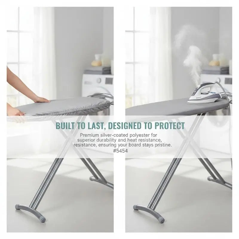Ironing Board Cover Universal Size Silver Coated Heat Resistant Heavy Padded for Home Clothes Ironing Efficient and Safe