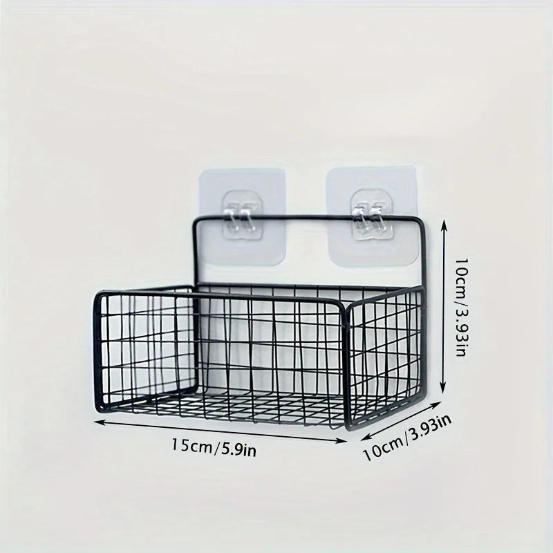 Toilet Storage Rack Without Punching, Bathroom Wall Mounted Hand Washing and Toiletries, Wall Storage Items