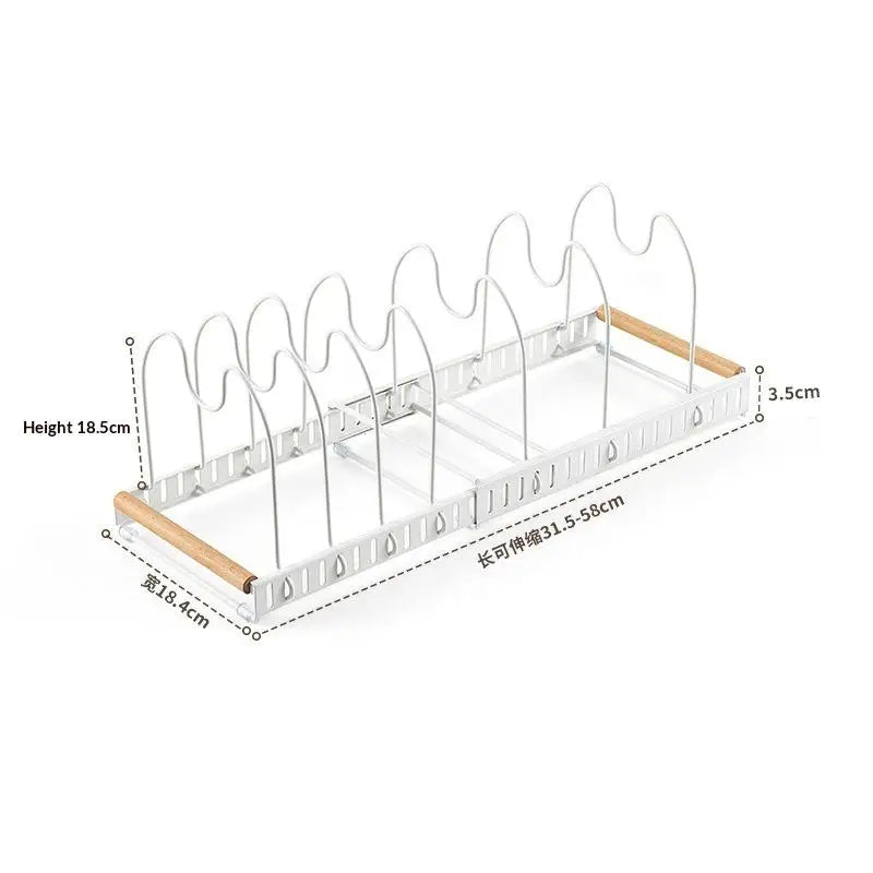Expandable Pots & Pans Organizer
