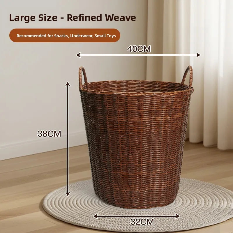 Large Capacity Laundry Hamper Aesthetic Value Storage Basket for Home Use Bathroom Dirty Clothes Basket Popular Online