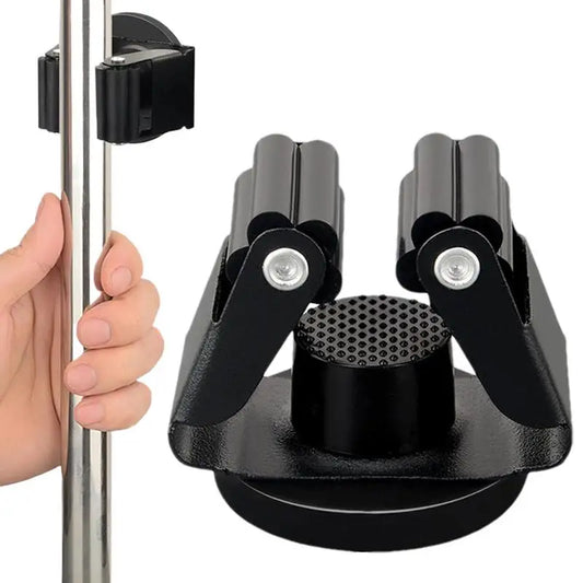 Magnetic Mop Broom Holder Broom Hanger Wall Mount Organizer Heavy Duty No Drilling Utility Rack for Home Garage Garden Laundry