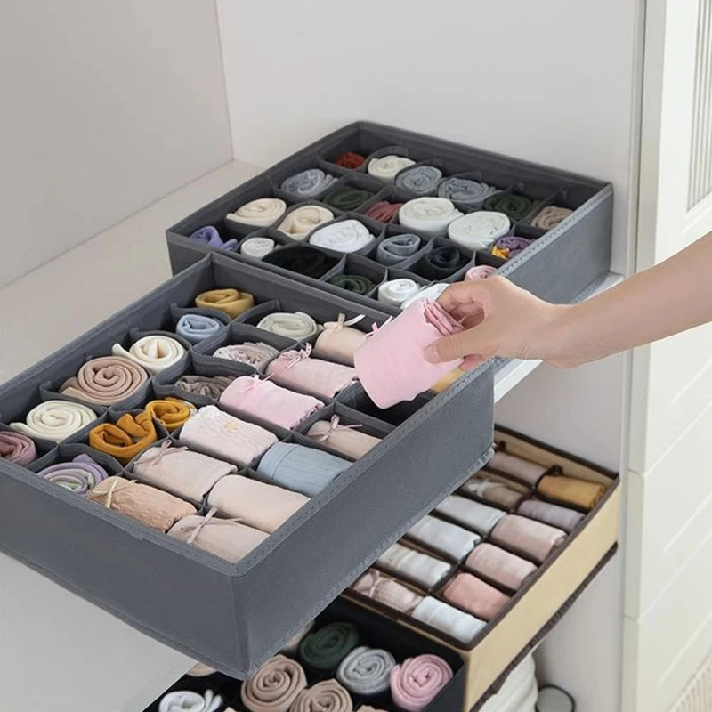 Drawer Organizer Dividers Box Foldable Socks Pants Bra Underwear Storage Box Closet Organization and Storage For Bedroom Home