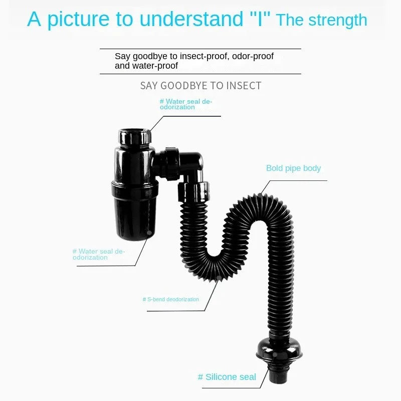 Sink Deodorant Launch Pipeline Accessories Kitchen Sink Hose Sink Strainer Drain Pipe Plumbing Washbasin Kitchen Accessories