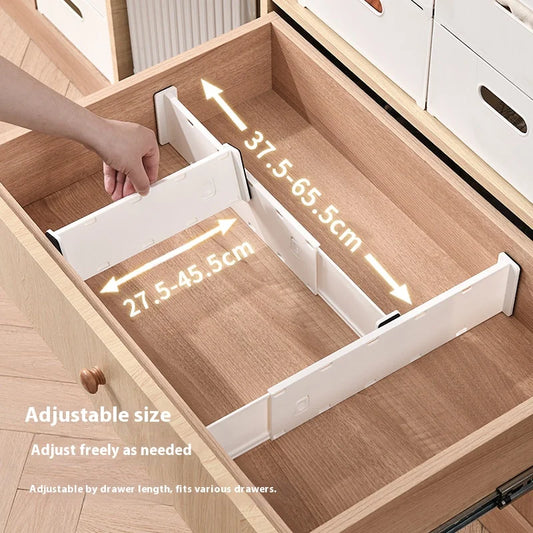 Drawer Organizer Dividers for Clothes Underwear Socks Storage Box Partition Boards for Kitchenware Cosmetics Free-Combination