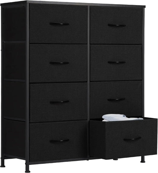 Dresser for Bedroom Drawer Organizer Storage Drawers, Fabric Storage Tower with 8 Drawers, Chest of Drawers with Steel Frame,Hot