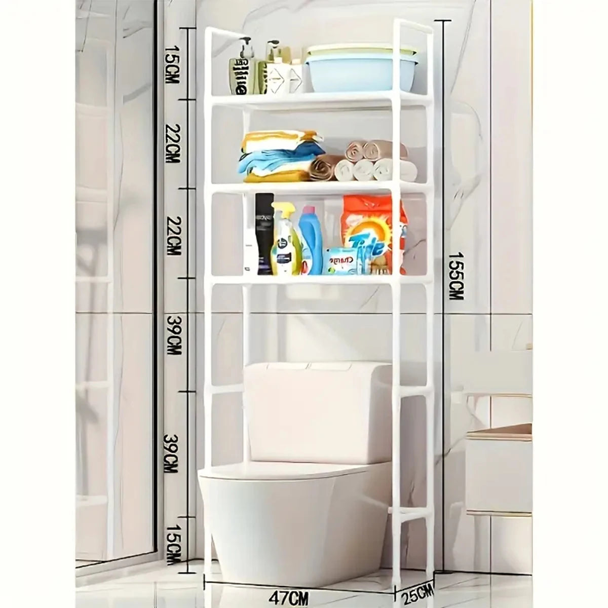 Toilet storage rack, kitchen, bathroom, floor-standing toilet storage shelf, bathroom storage rack, toilet stand