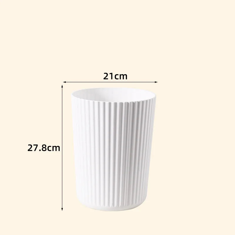 Round Plastic Wastebasket