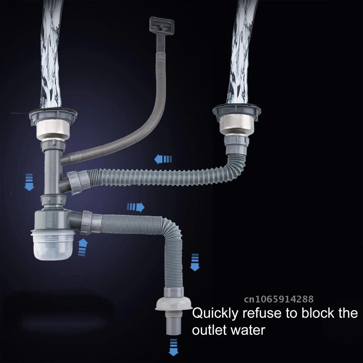 Accessorie Sink Deodorization Sink Drain Hose Drain Filter Double Kitchen for Tank Basin Bathroom Sewer Single Basket Wash Magic
