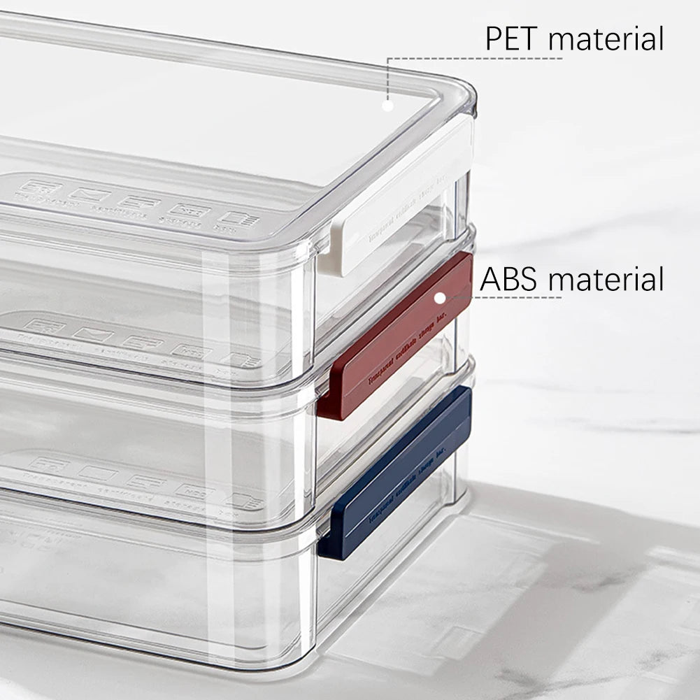 Dustproof Document Storage Box Large Capacity Stackable Portable Clear Containers Exam Paper Storage Box Office And Home Storage
