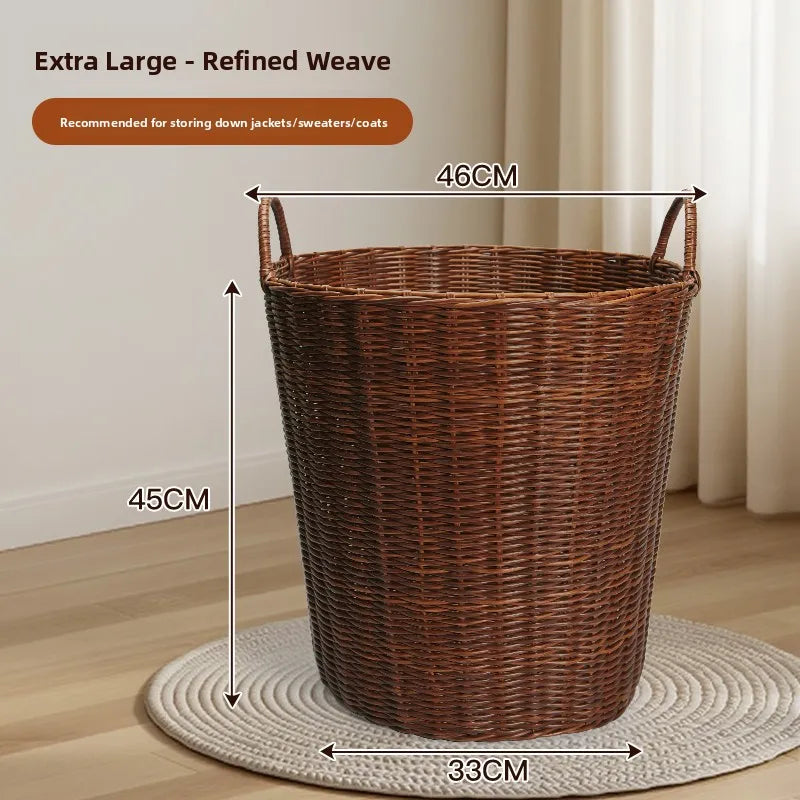 Large Capacity Laundry Hamper Aesthetic Value Storage Basket for Home Use Bathroom Dirty Clothes Basket Popular Online