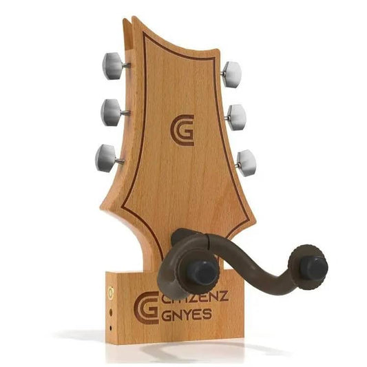 LOS CITIZENZ GNYES Natural Hardwood Guitar Wall Stand