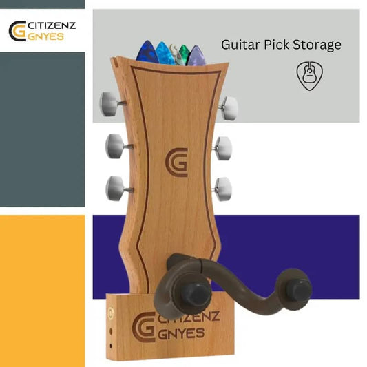 CITIZENZ GNYES Guitar Wall Stand with Multicolored LED Lights - CG06 AXE
